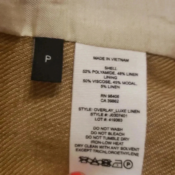 Theory linen open front cardigan size P NWOT - Picture 10 of 10